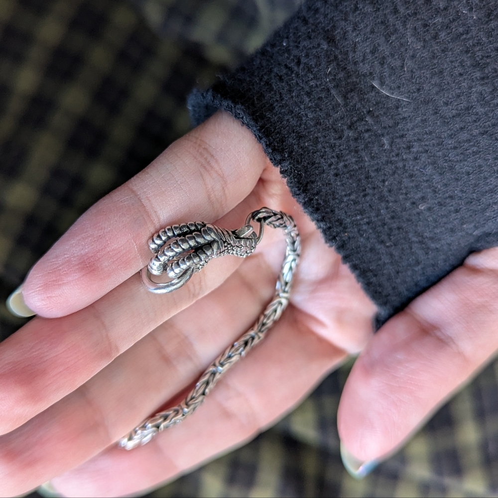 Black raven beads classic charm bracelet and special edition claw lock - Picture 4 of 5